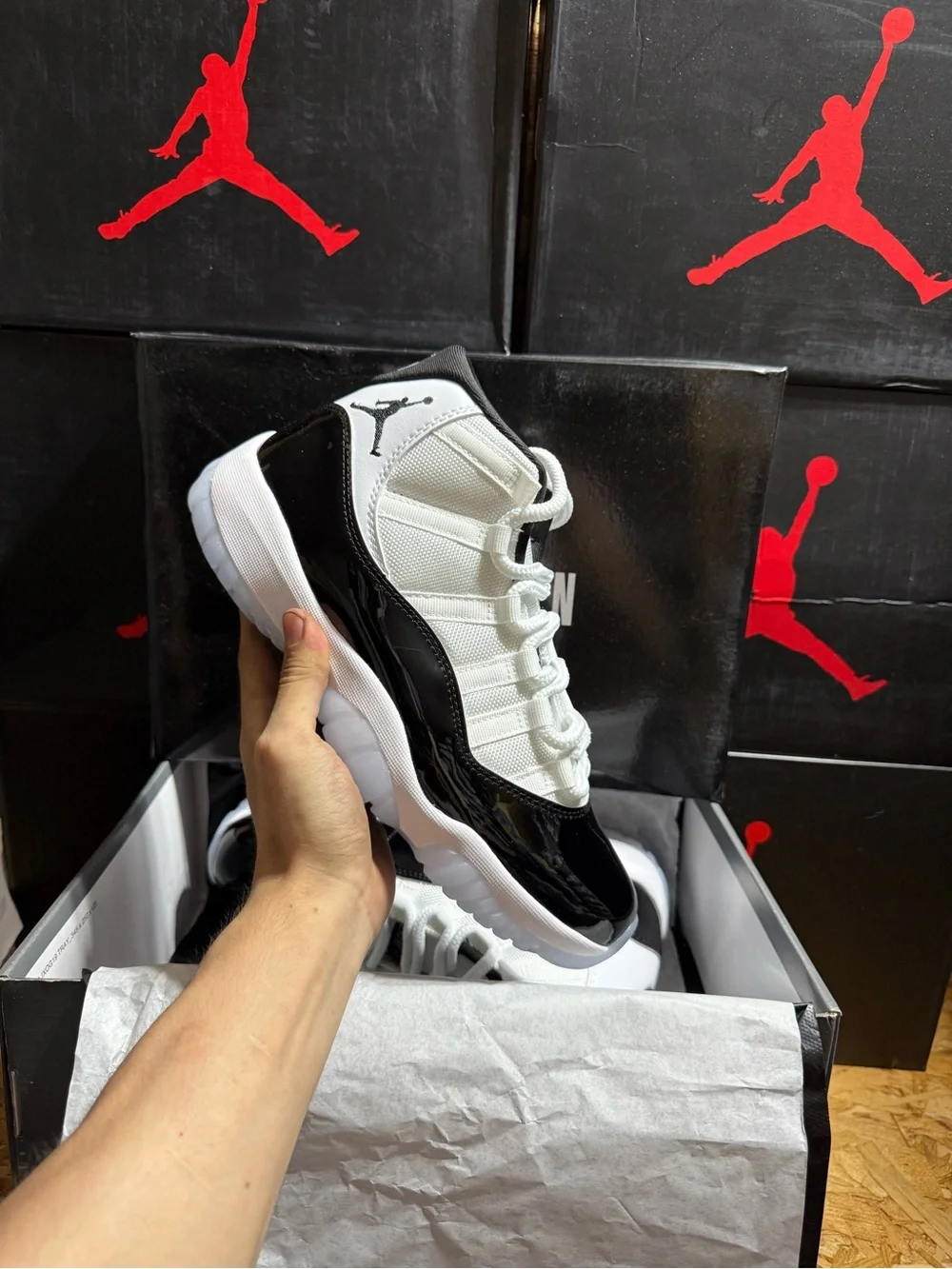 Jordan 11 Retro Concord Men's Retro Low - White/Black